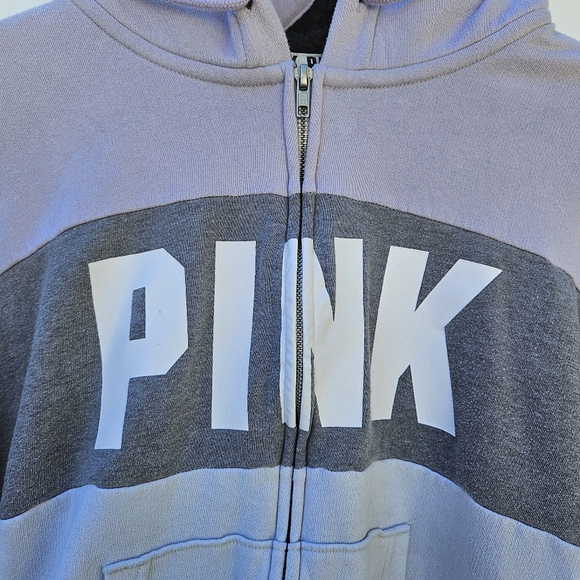 Victoria's Secret PINK Full Zip Hoodie Jacket Size L - Picture 2 of 8